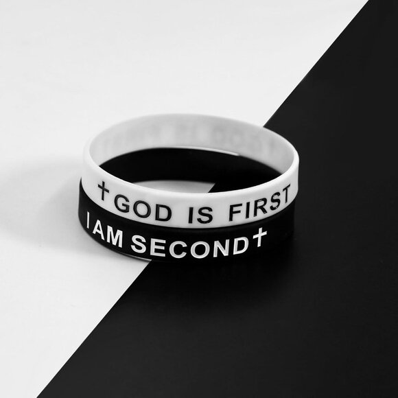 Comfortable & Stylish 12mm 'God is First' Bracelet - Perfect for Any Look - Picture 7 of 7